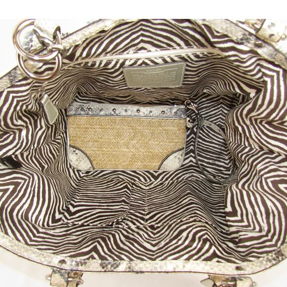 Coach Hampton Straw Tote & Wristlet Set - Picture 8 of 8